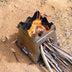 Outdoor pure titanium firewood stove - Minihomy