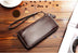 Men's Leather Clutch Wallet - Slim & Stylish Business Card Holder - Minihomy