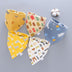 Baby saliva towel Baby Bibs Triangle Double Cotton Bandana Bibs Baby Boys Girls - Minihomy