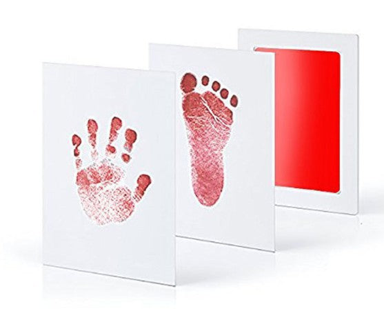 Non-toxic and wash-free baby ink watermarking oil fingerprints and footprints kit family souvenirs - Minihomy