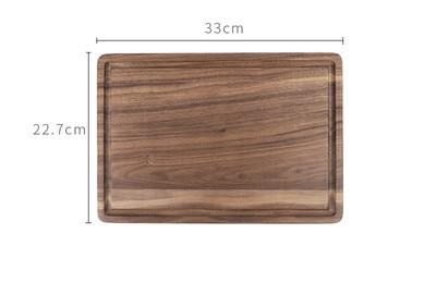 Black Walnut Wood Cutting Board Creative Whole Tray Fruit Chopping Cutting Board Wood Chopping Blocks For Kitchen - Minihomy