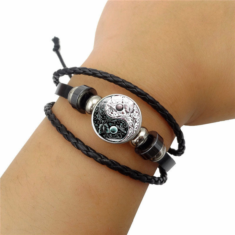 Multilayer Braided Bracelet Vintage Jewelry Mens - Minihomy