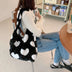 Love Heart Shoulder Bags Double Side Used Winter Underarm Bag Women - Minihomy