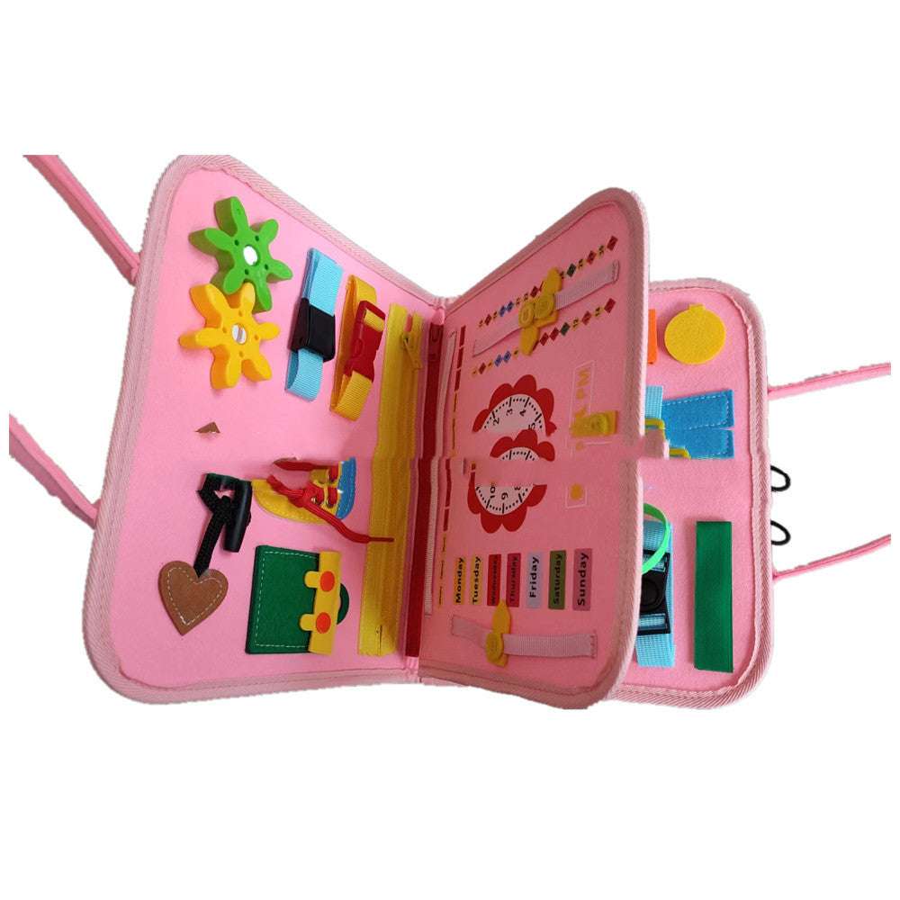 Children's Busy Board Dressing And Buttoning Learning Baby Early Education Learning Toy - Minihomy