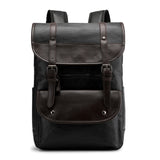 Backpack PU leather student bag - Minihomy