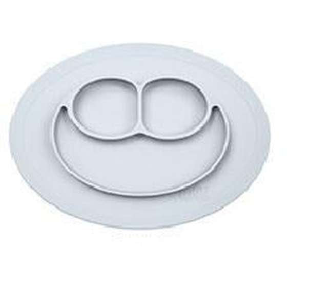 Children's meal pad with silicone smiling face plate - Minihomy