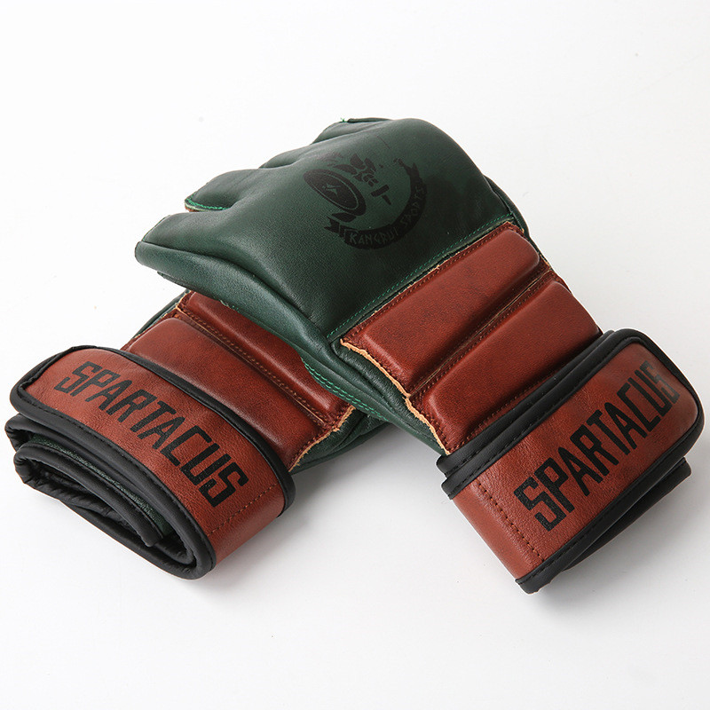 Combat Training Cowhide Hand Printed Retro Boxing Sets - Minihomy