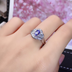 Pure Natural Tanzanite Three-piece Sui