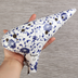 12-hole Alto F professional blue and white porcelain ocarina - Minihomy