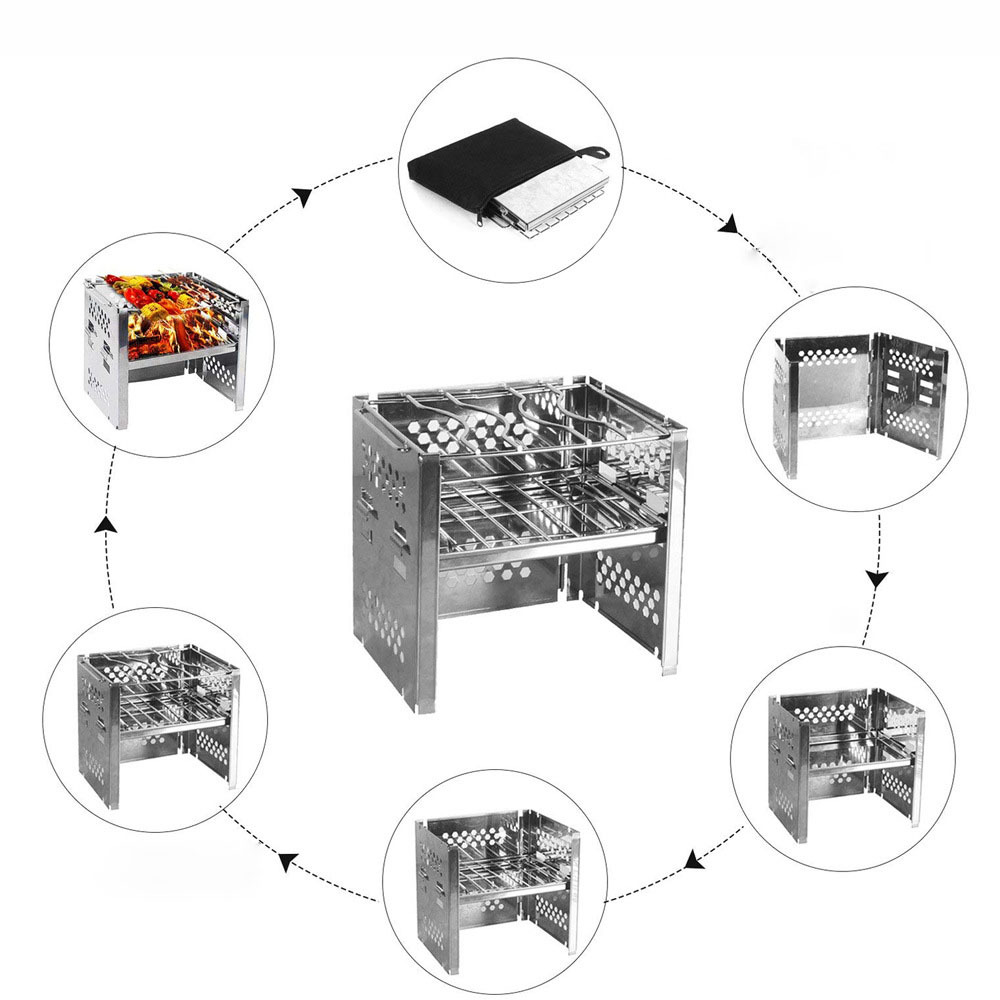 Firewood stove mini barbecue - Minihomy