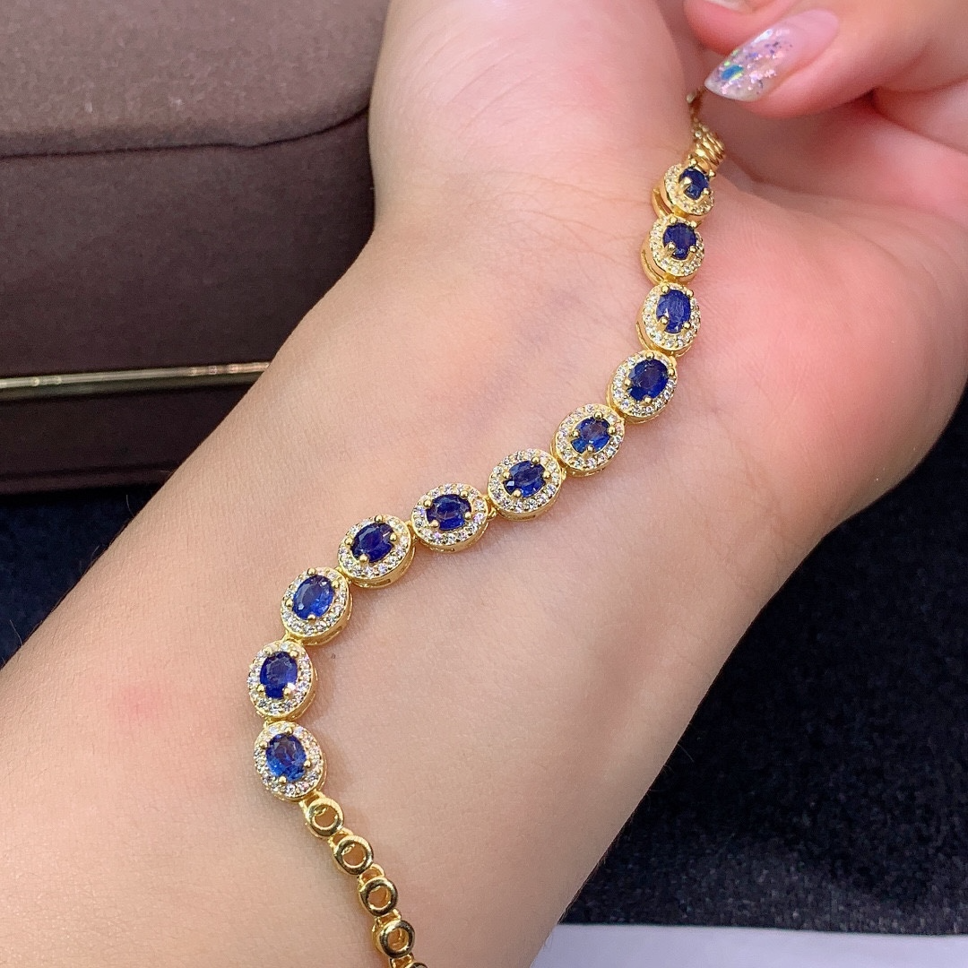 Natural Sri Lanka Sapphire Bracelet Crystals - Minihomy