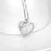 Penguin Necklace Sterling Silver Cubic Zirconia Heart Shape Penguin Gifts for Women Girls - Minihomy