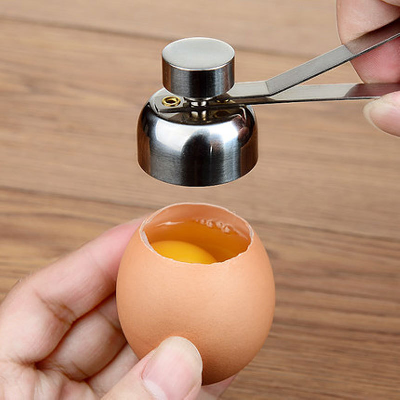 Kitchen Gadgets Stainless Steel Egg Cutter Egg Opener - Minihomy