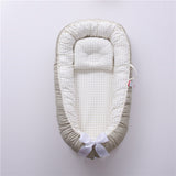 Baby Removable and Washable Bed Crib Portable Crib Travel Bed for Children Infant Kids Cotton Cradle - Minihomy