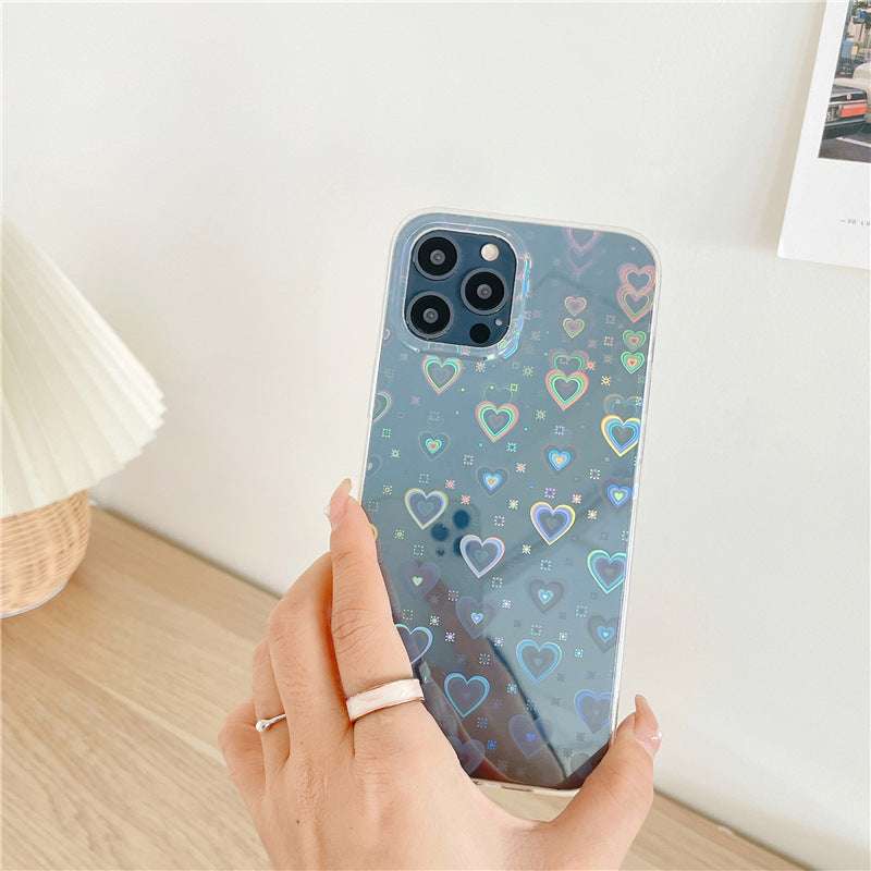 Laser Colorful Love Mobile Phone Soft Case - Minihomy