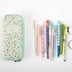 Pastoral Floral Simple Multifunctional Student Stationery Pen Storage Bag - Minihomy