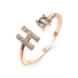 Adjustable 26 Initial Letter Ring Fashion Jewelry For Women - Minihomy