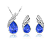 Crystal Zircon Necklace Set Combination - Minihomy