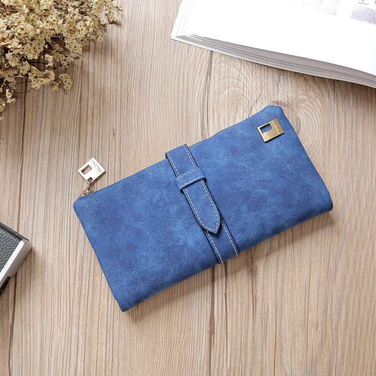 Leather Zipper Long Women Wallet - Minihomy