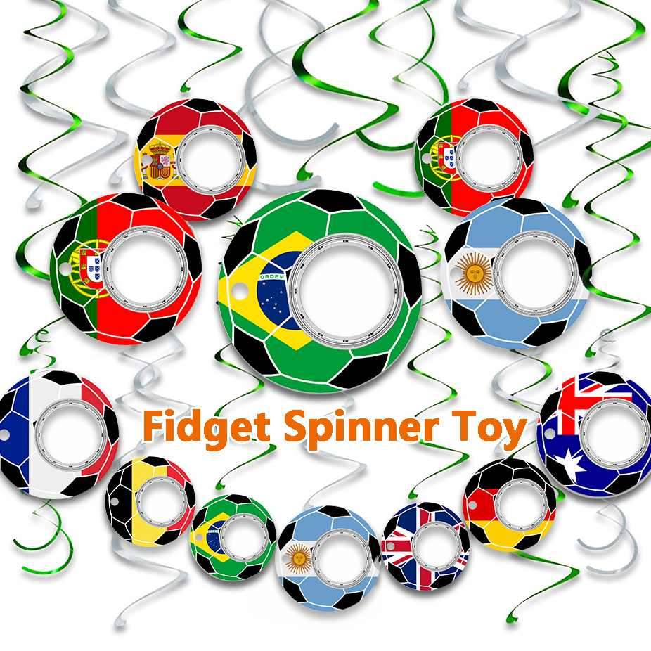 Creative Football World Cup Spinner Toy Keychain - Minihomy