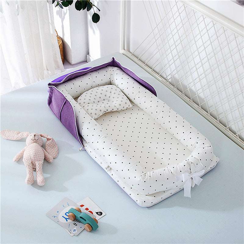 Cotton Portable Foldable Baby Bed - Breathable & Flexible - Multi-functional - Minihomy