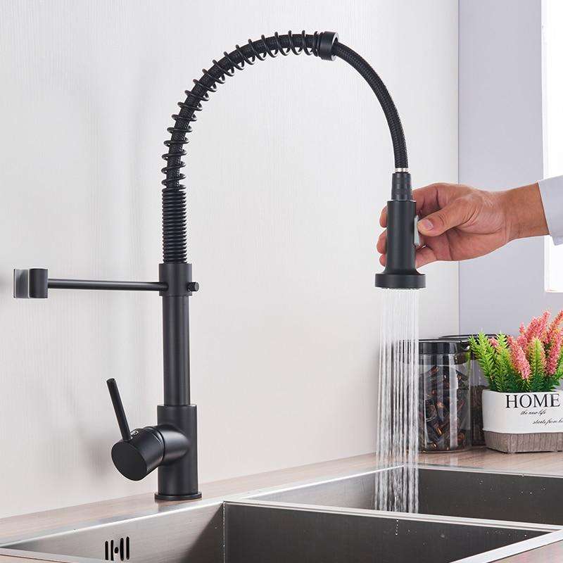 Kitchen faucet full copper hot and cold water - Minihomy