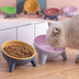 Cat Dog Bowl With Stand - Pet Feeding Food Bowls for Dogs, Bunnies, and Rabbits - Nordic Color Feeder - Minihomy