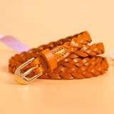 Womens Full Leather Decorative Belt