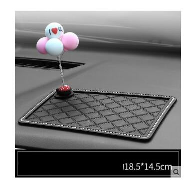 Car mobile phone bracket anti-skid pad car navigation device anti-mite pad instrument panel multi-function storage pad - Minihomy