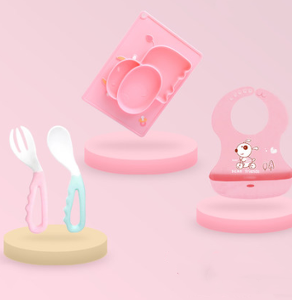 Baby Silicone Suction Cup Dishes Cartoon Learning Bowl - Minihomy