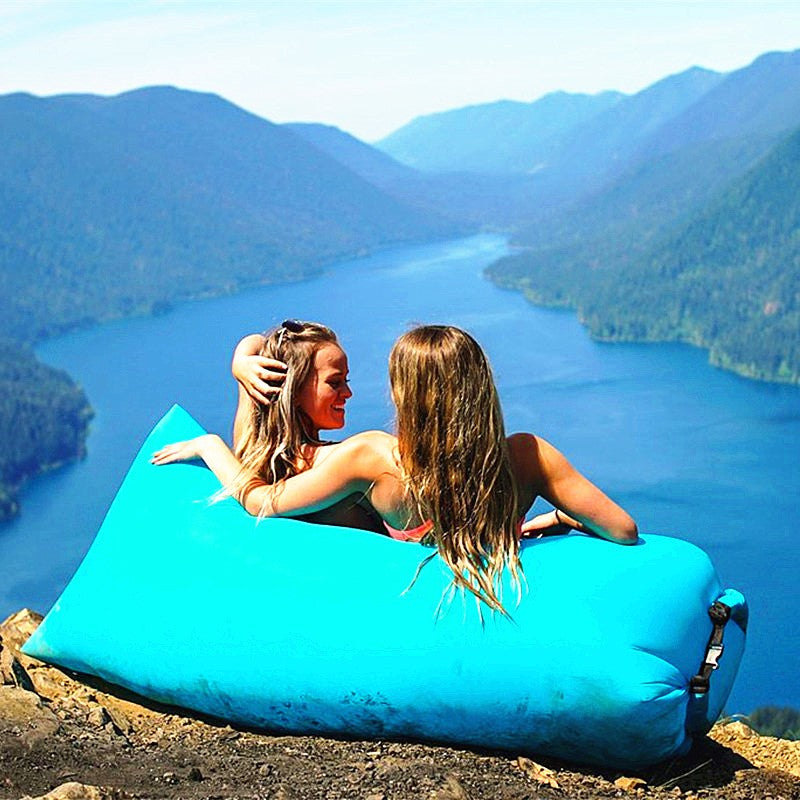 Outdoor Air Sofa Fast Inflatable Laybag Folding Sleeping Bag - Minihomy