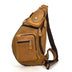 Chest Bag Men's Diagonal Bag Leather Casual Outdoor Travel Bag Shoulder Bag - Minihomy