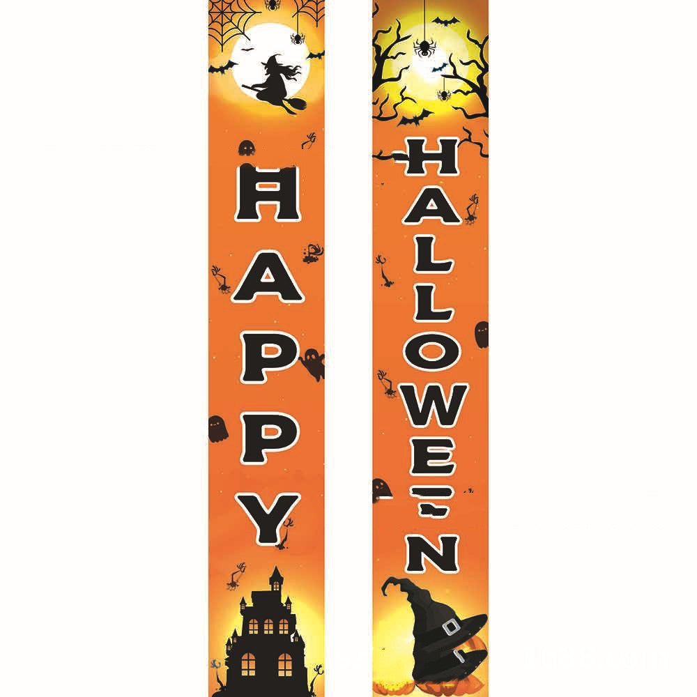 Halloween Background Cloth Banner Banner Couplet - Minihomy