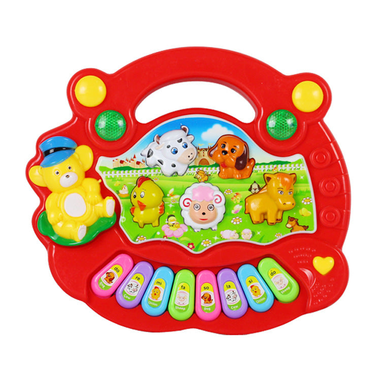 Educational Toys Farm Animal Keyboard Musical Instrument Child Baby Toys - Minihomy