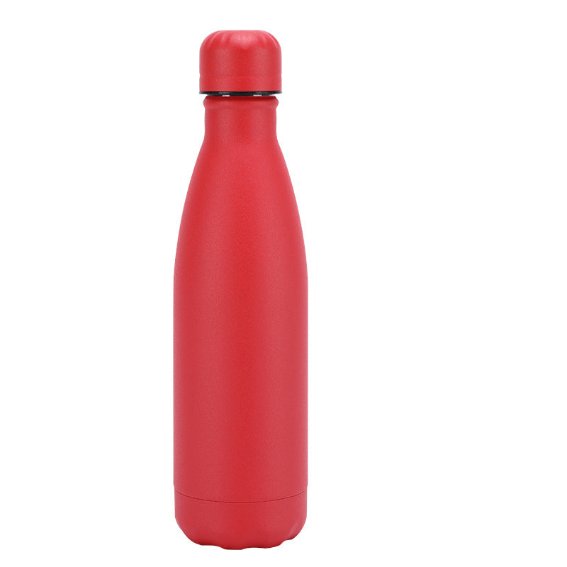 Insulated Stainless Steel Water Bottle Mug Rubber Painted Surface Vacuum Flask Coffee Cup Bottle - Minihomy