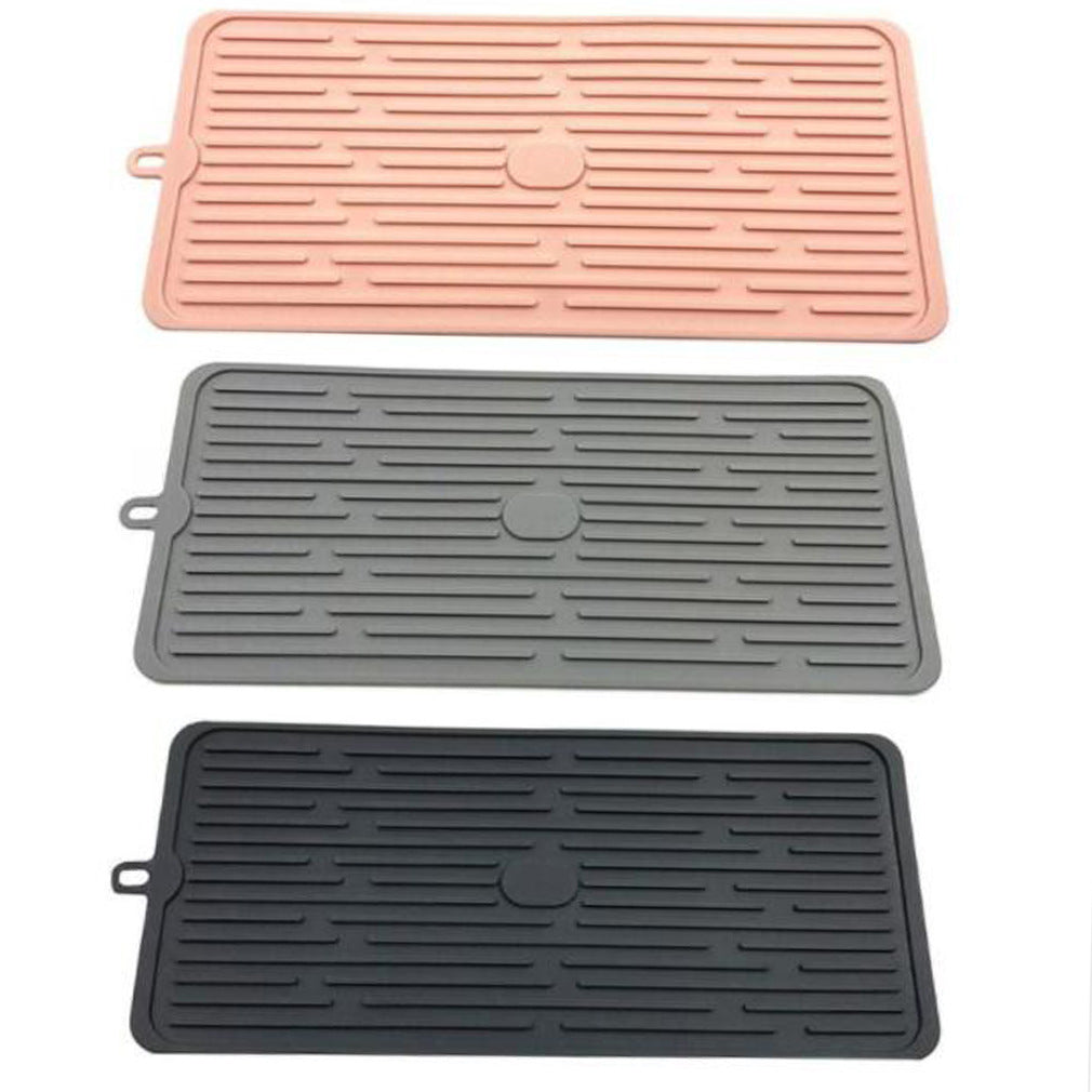 Foldable Silicone Drain Pad Non-slip Drain Drying Flume Draining Mat Non-slip Placemat For Kitchen Accessories - Minihomy