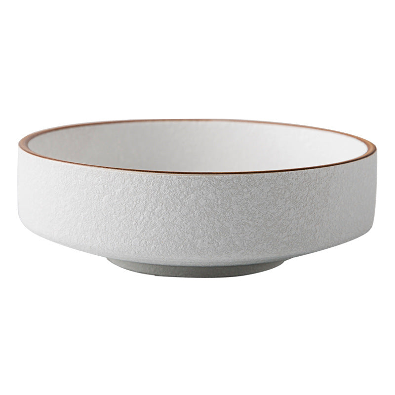 Japanese Vintage Frosted Ceramic Bowl Feature Restaurant Ideas - Minihomy