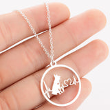 Pet Dog Footprints Paw Necklace - Minihomy