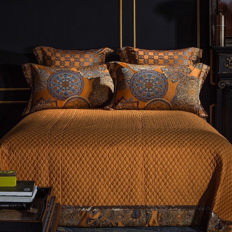 Chic Jacquard Suite: Skin-Friendly & Luxe Cotton - Minihomy