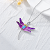 925 Sterling Silver Dragonfly Pendant Necklaces with Crystal Jewelry for Women - Minihomy