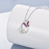 Sterling Silver Butterfly Pendant Gold Plated Teardrop Daisy  Necklace