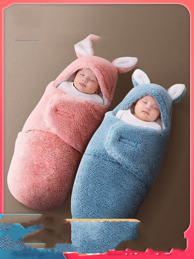 Baby's Anti-shock Wrapped In Sleeping Bag Swaddled By Baby - Minihomy