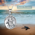 Locket Necklaces that Hold Pictures Sea Turtle Necklace Sterling Sliver Ocean Necklace Health and Longevity Gifts for Women Mother Birthday - Minihomy