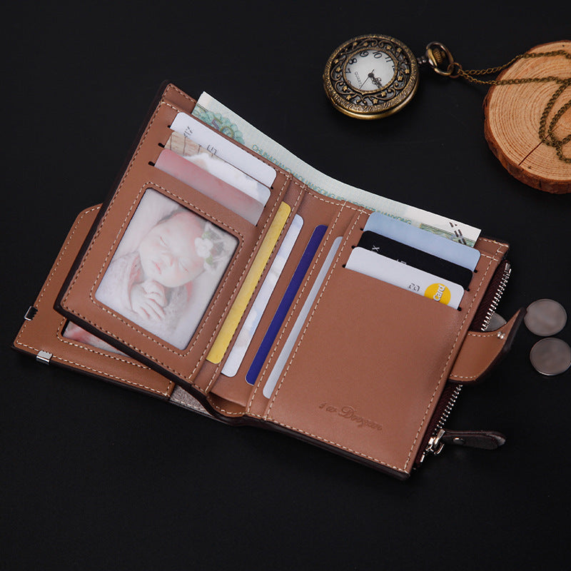 Men's Short Fashionable Retro Wallets - Minihomy