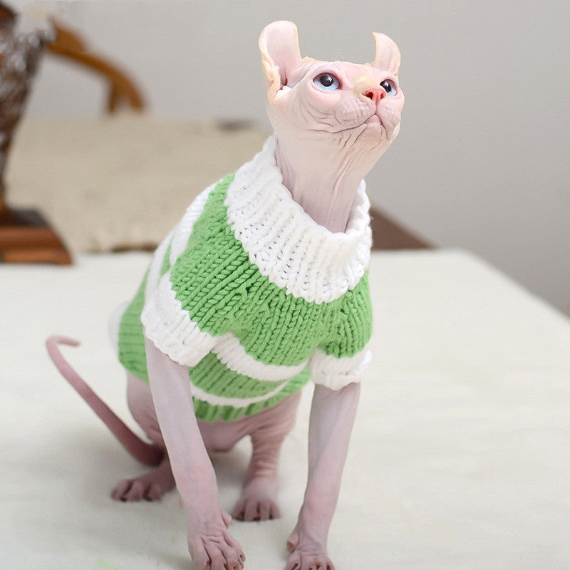 Hairless Cat Warm Sweater Pet Cat Clothes - Minihomy