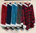 Flannel Double Pocket Soft Plush Cloak - Minihomy