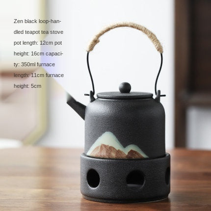 Japanese Style Warm Tea Stove Pot Ceramic Tea Set - Minihomy