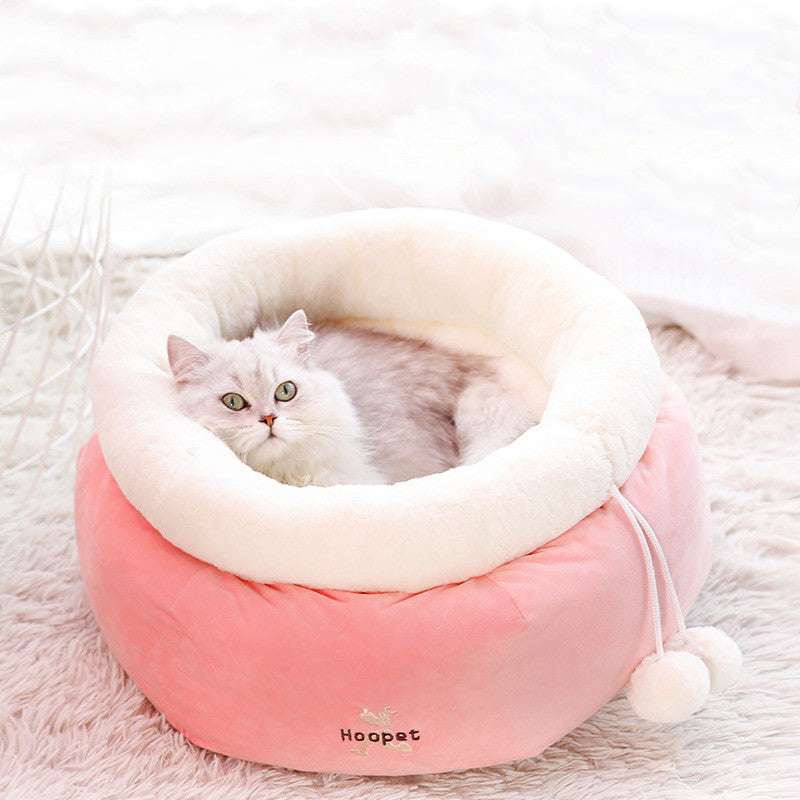 Cat Litter Closed Winter Supplies Warm Dog Kennel House Type Mat - Minihomy