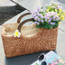 Large Hand Woven Rattan Bag Handmade Woven Purse Straw Beach rattan Bags - Minihomy