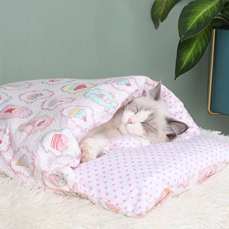 Cat Litter Winter Warm Closed Removable And Washable Quilt - Minihomy